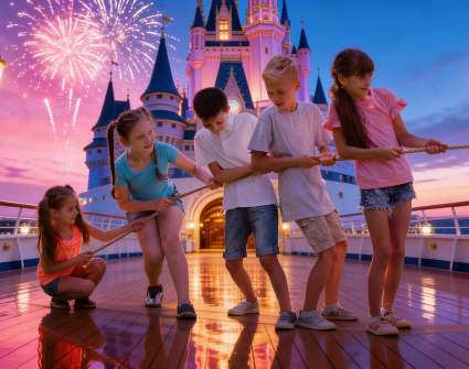 Actividades infantiles y juveniles en cruceros Disneyland