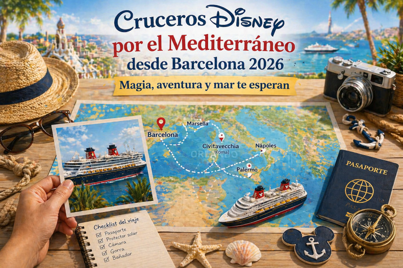 Cruceros Disney mediterráneo Barcelona