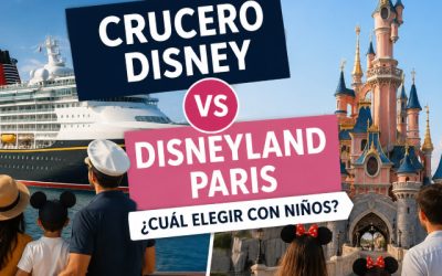 Crucero Disney vs Disneyland Paris: cuál elegir con niños