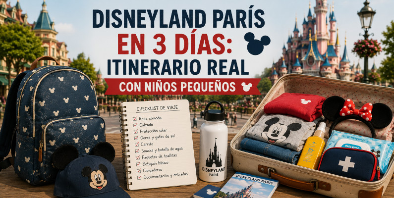 Disneyland Paris en 3 días: itinerario real con niños pequeños