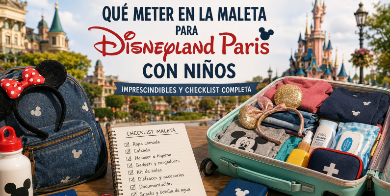 Qué meter en la maleta para Disneyland París con niños